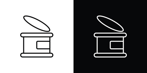 Canned food icon line vector illustration. vector graphics
