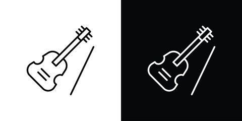 Cello icon line vector illustration. vector graphics © Gopal