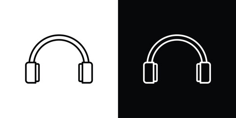 Ear muffs icon line vector illustration. vector graphics