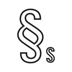 Section symbol and small s