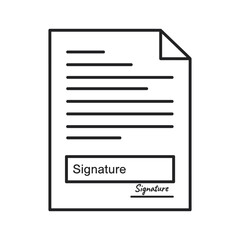 Document with signature lines