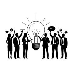 Creative Teamwork and Brainstorming Ideas