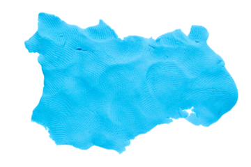 a piece of plasticine of irregular shape