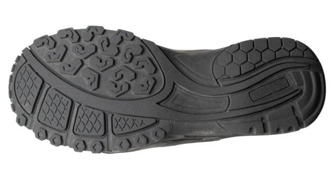 shoe sole on a white background