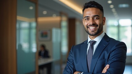 Naklejka premium portrait of a handsome businessman