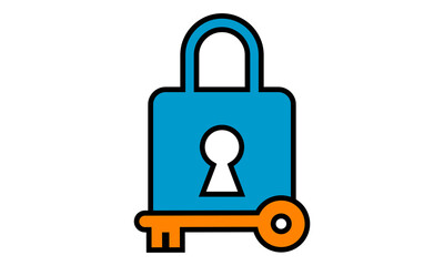 keylock vector logo design