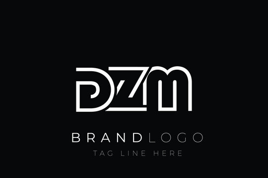DZM abstract letter logo design. Modern Business Logo Design With Abstract Typography and Contemporary Style