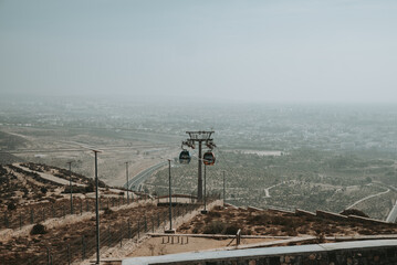 Le téléphérique de la ville de Agadir au Maroc