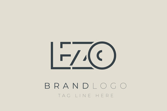 EZO abstract letter logo design. Modern Business Logo Design With Abstract Typography and Contemporary Style