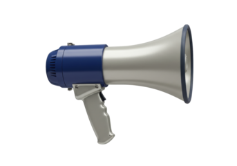 Megaphone PNG on transparent background isolated bullhorn loudspeaker for announcements and promotions Communication tool