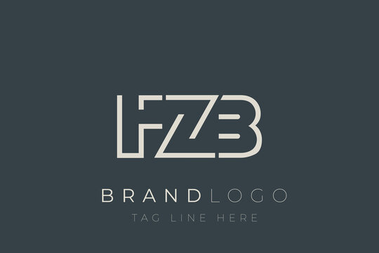 FZB abstract letter logo design. Modern Business Logo Design With Abstract Typography and Contemporary Style