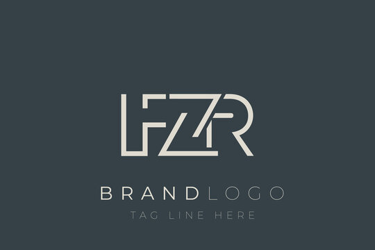 FZR abstract letter logo design. Modern Business Logo Design With Abstract Typography and Contemporary Style