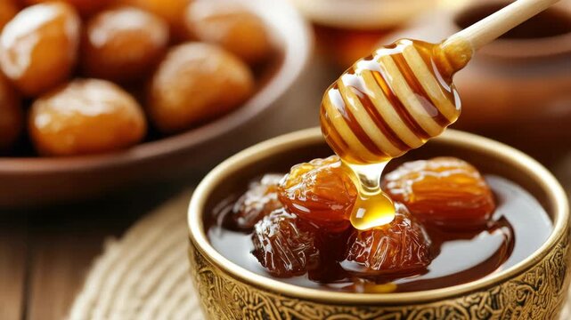 Halwa, Dessert and Treat with Honey