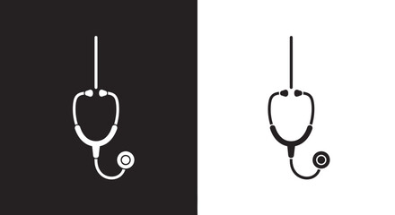 Modern Stethoscope Vector Icon for Healthcare and Doctor Logo Branding