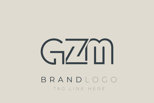 GZM abstract letter logo design. Modern Business Logo Design With Abstract Typography and Contemporary Style