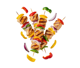 Grilled chicken skewers for restaurant or catering about takeaway specials plus meal prep kits for grocery deli signage, food delivery with space for pricing dish name ingredients and serving size