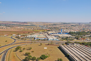 Vista a&eacute;rea entrada de Ribeir&atilde;o Preto - Novo Shopping