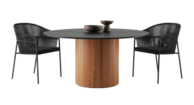 Table isolated on transparent background