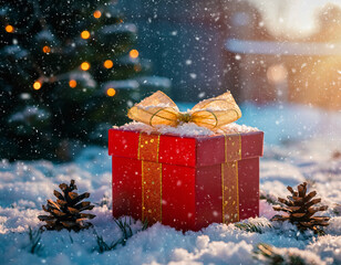 christmas tree with gifts