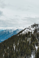 View from top of Sulphur Mountain in Banff National Park