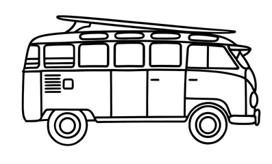 Retro Summer Surf Wear Graphic T-shirt Design