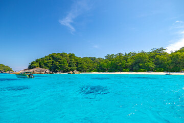 Landscape beach of Similan island in Phang Nga, Thailand summer day
