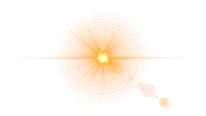sun light flare golden dust glitter shining stars and lens flare on transparent background,png new year and christmas,isolated social media design element	
