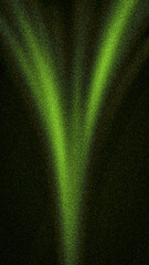 Striking abstract background in deep black with a powerful, central luminous beam of electric lime green, featuring a bold grainy texture perfect for wide 4K templates