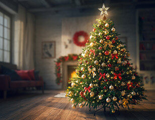 decorated christmas tree