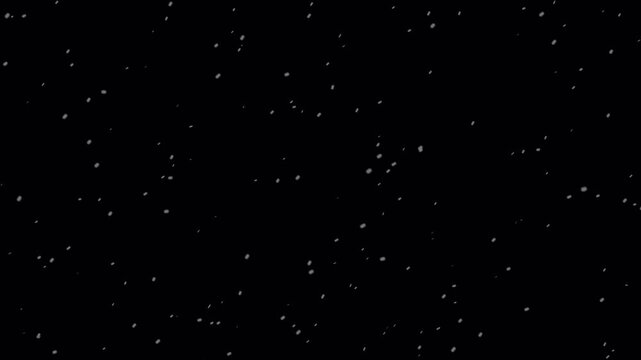 Realistic Falling Snow in 4K &mdash; Moderate flakes moving through mid-depth space with natural parallax and subtle wind for authentic winter realism.