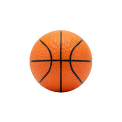 Fototapeta premium Studio shot of an orange basketball against a dark background ideal for sports themed designs and
