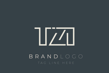 TZI abstract letter logo design. Modern Business Logo Design With Abstract Typography and Contemporary Style