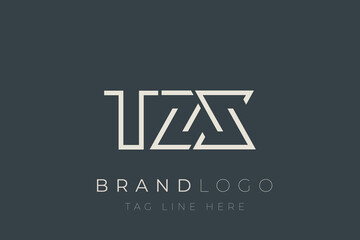 TZX abstract letter logo design. Modern Business Logo Design With Abstract Typography and Contemporary Style