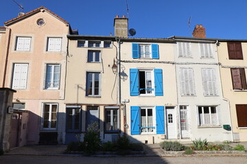 Bâtiment typique, vue de l'extérieur, ville de Bar sur Aube, département de l'Aube, France