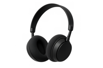 Black over-ear headphones representing personal audio, music listening, sound technology, and entertainment