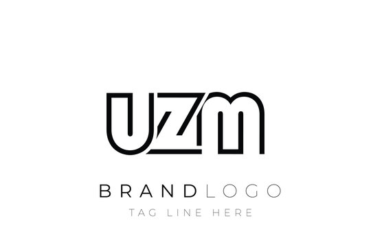 UZM abstract letter logo design. Modern Business Logo Design With Abstract Typography and Contemporary Style