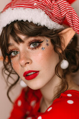 Christmas Elf Girl Portrait