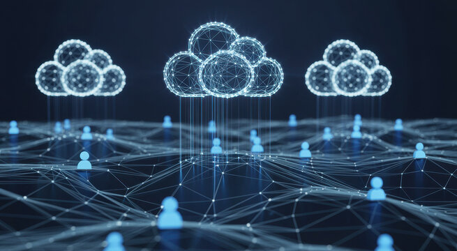 Edge computing networks cloud network connection data center analytics digital infrastructure internet of things AI security scalability latency optimization collaboration - Powered by Adobe