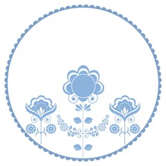 Cartoon seamless background in blue and white for kids. Seamless texture tile with vintage motives.
Cheerful regular pattern for children with birds. Blue and white design for printing.