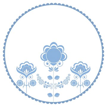 Cartoon seamless background in blue and white for kids. Seamless texture tile with vintage motives.
Cheerful regular pattern for children with birds. Blue and white design for printing.