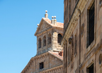 Fototapeta premium Ornate historic building facade, salamanca, spain
