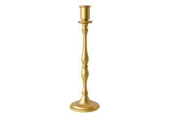 Golden antique candlestick creating elegant home decor