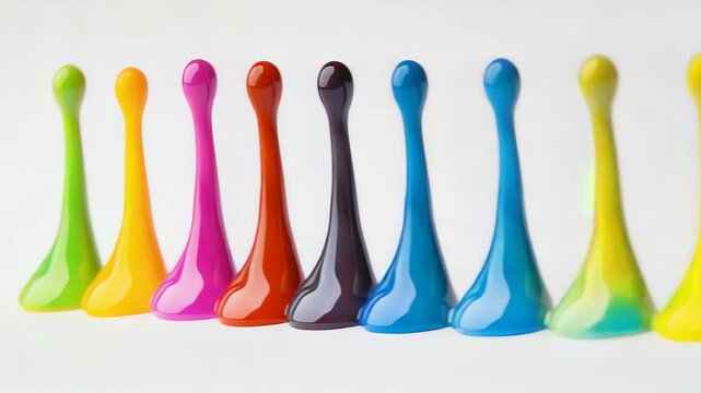 Variety of dropper bottle sizes and colors.