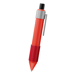 3D Pen or Ballpoint icon, for education and studies. Office supplies, School, university or college design element