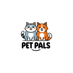 Pet Pals icon flat vector design.