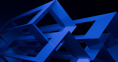 3d rectangle wire frame wallpaper