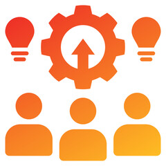 Kaizen Event Glyph Gradient Icon