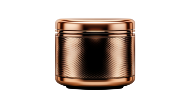 Perfume Car Diffuser with Metallic Finish on Transparent