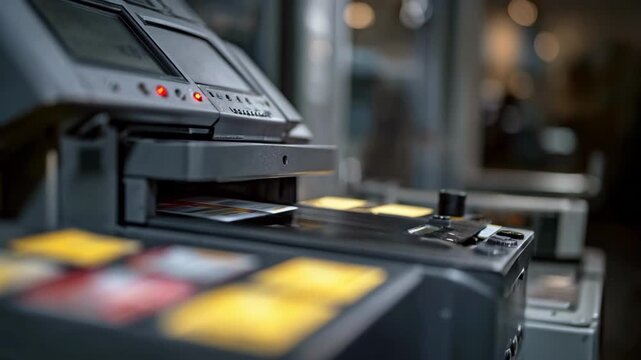 Closeup of an operator loading customized address data into a digital printer preparing for targeted direct mail campaigns.