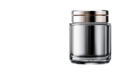 Perfume car bottle with a sleek design on transparent background